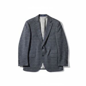 Paul Betenly Grey Plaid Wool Blazer Jacket‎ Men’s 42R Edward